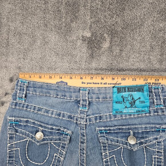 Vintage true religion Jeans World tour Joey Super T 24-803mybt flap pockets Y2K - Picture 10 of 12
